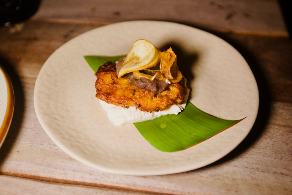 Elegantly plated culinary creation