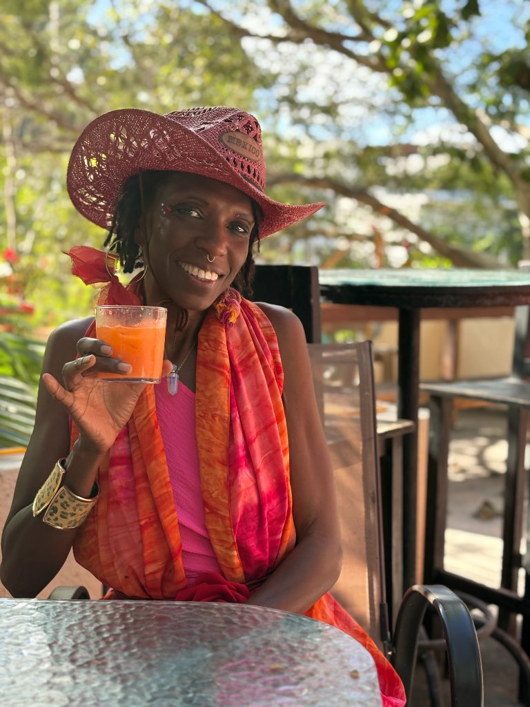 Guest with juice