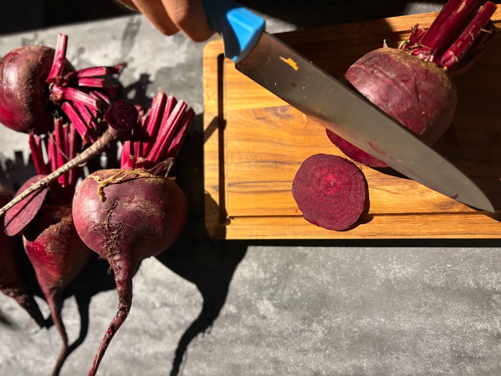 Beet prep overhead