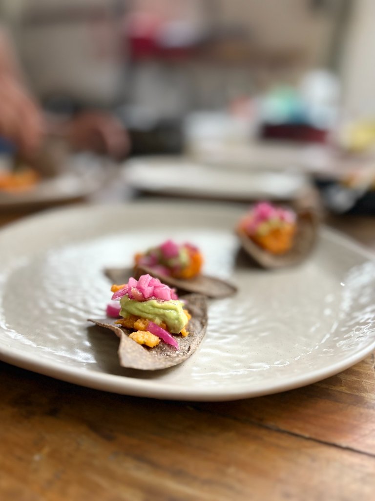 Tostadas with toppings